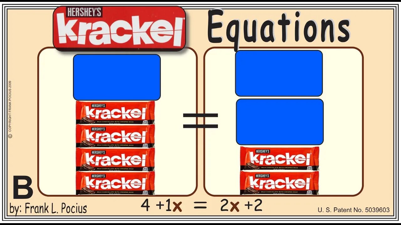 VISUAL KRACKEL 4+1x=2x+2 EQUATION _ SOLVING EQUATIONS _ SOLVING WORD PROBLEMS