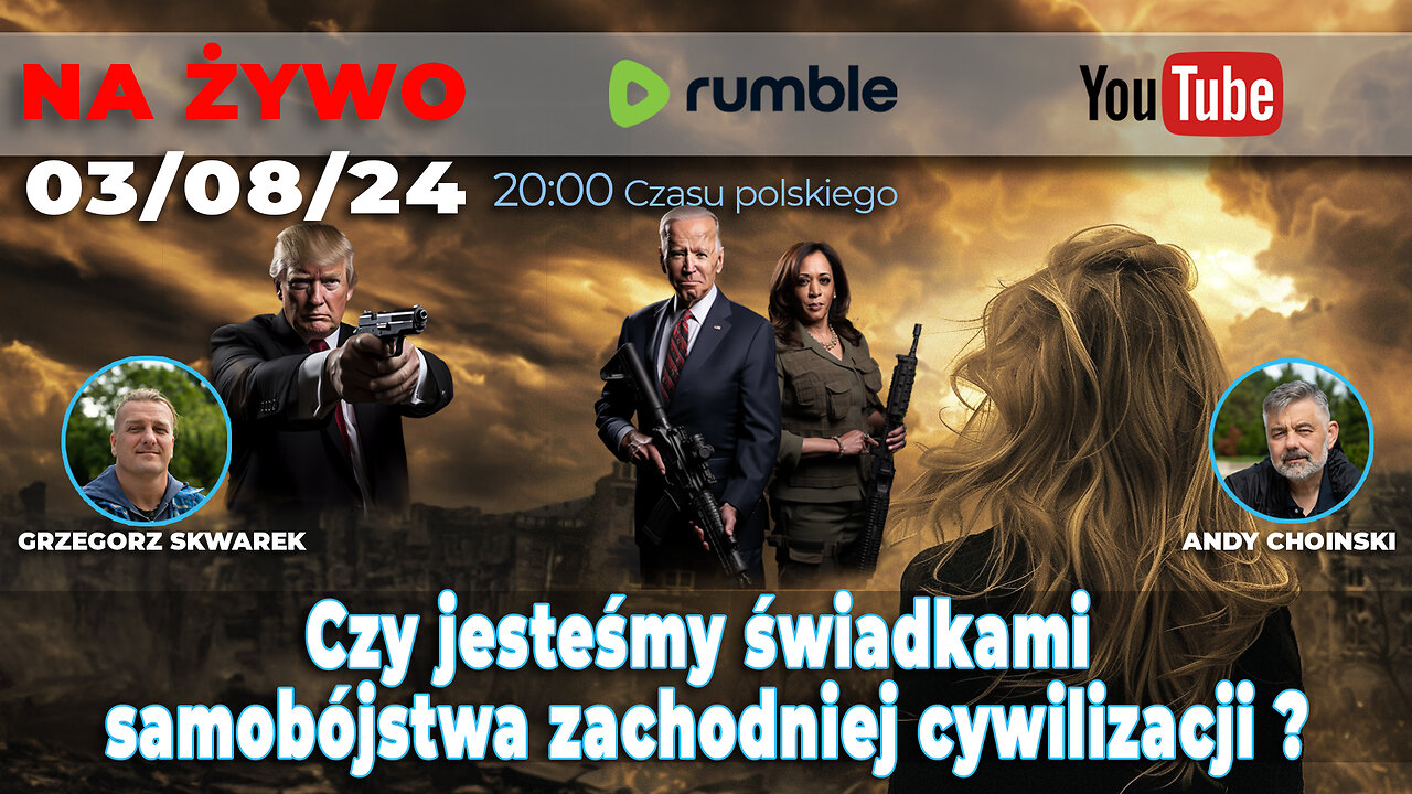 🔴Live 03/08/24|Analiza Astrologiczna ostatnich wydarzeń na Ziemi | Grzegorz Skwarek, Andy Choinski