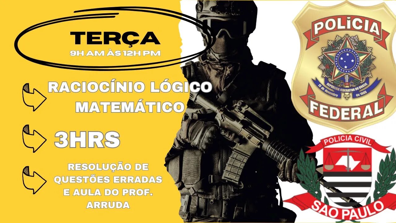#8 Estude Comigo | Polícia Federal Agente/Escrivão 👉 Motivação p/ o Combate (Serve Polícias Civis)