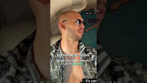 Tristan Tate Takes A Private Jet To Ukraine #Shorts
