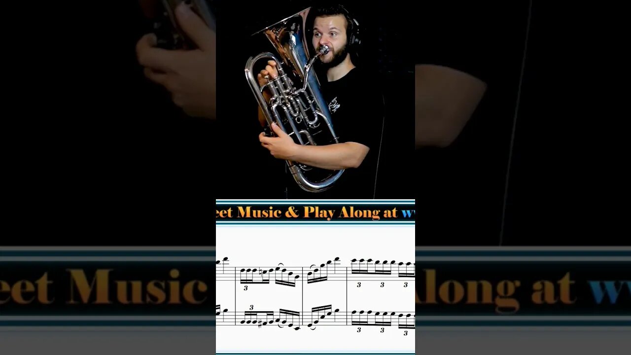"Hailstorm" ⛈️ #euphonium #euphoniumsolo #tripletongue #technique #practice #bombardino #lowbrass