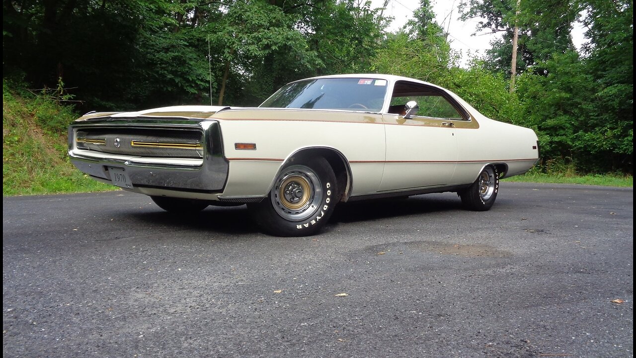 The Unicorn Arrived ! 1970 Chrysler 300H Hurst Gold / White & Ride - My Car Story with Lou Costabile