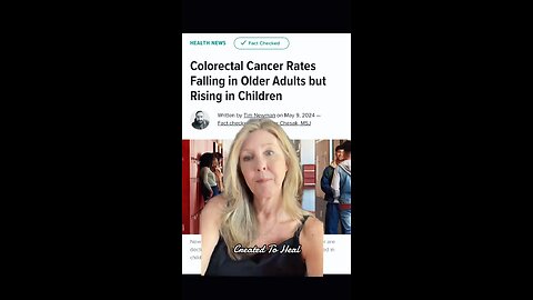 Colon CANCER On The Rise in CHILDREN! 500%!!