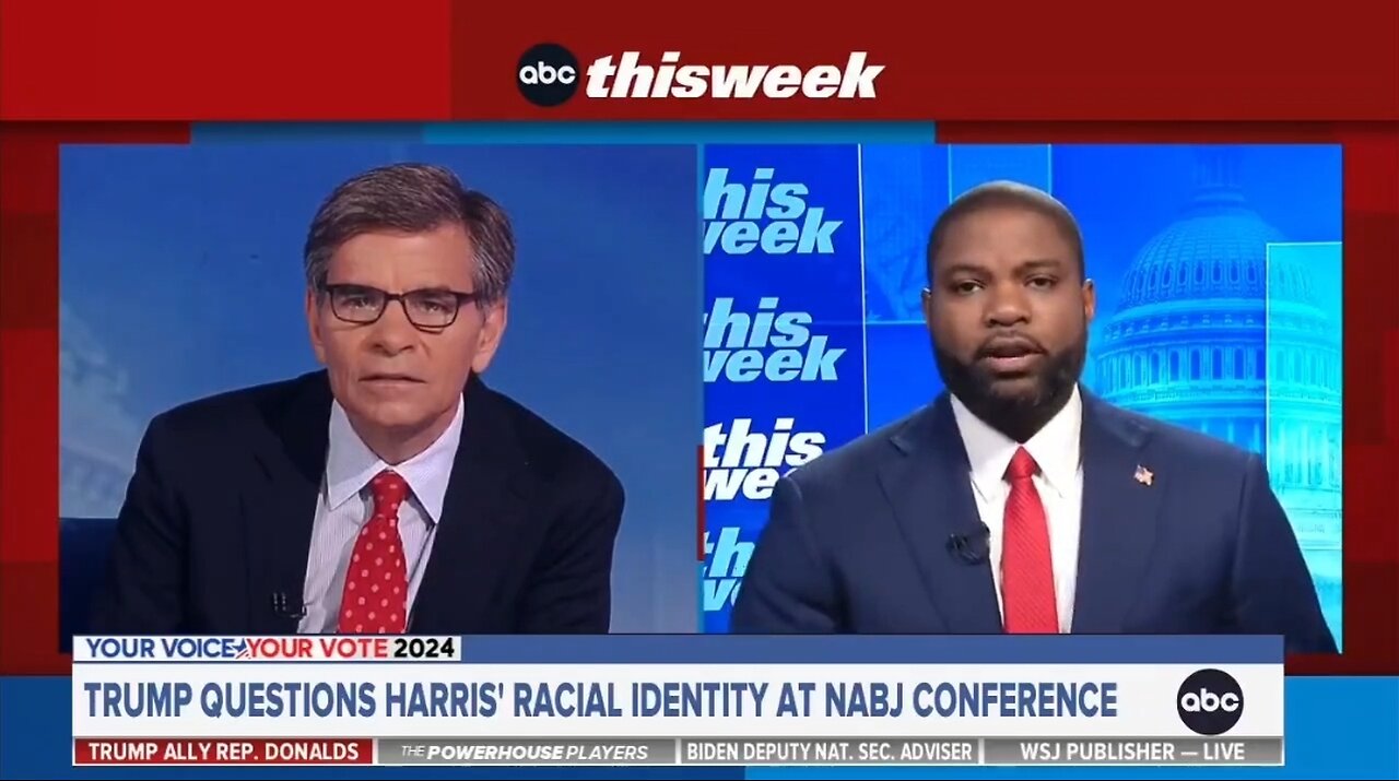 Rep Byron Donalds Takes Down George Slopadopolus Over Kamala's Race