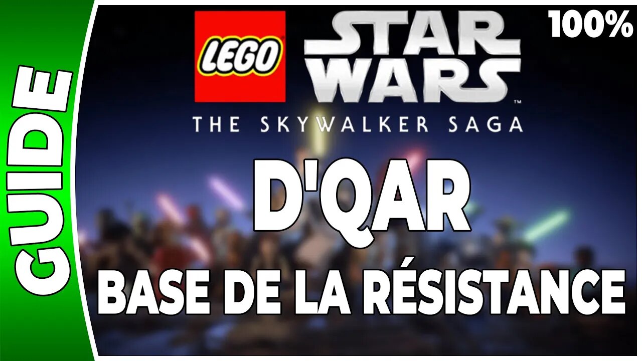 LEGO Star Wars : La Saga Skywalker - D'QAR - BASE DE LA RESISTANCE 100% Brique, Datacarte, Vaisseaux