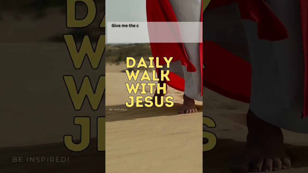 Minute PRAYER. DAILY WALK WITH JESUS. 2023 #shortsprayer #shorts