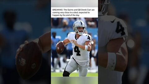 Derek Carr to the New Orleans Saints.