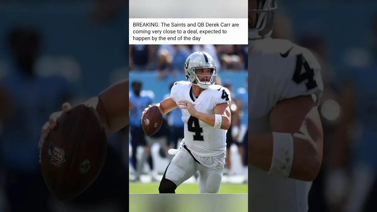 Derek Carr to the New Orleans Saints.