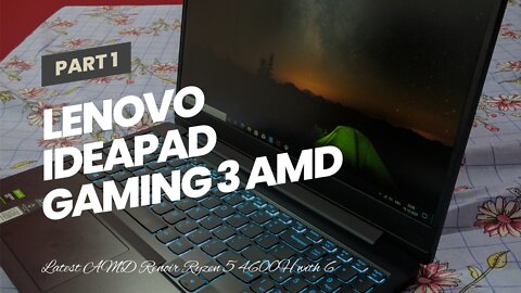 Lenovo IdeaPad Gaming 3 AMD Ryzen 5 4600H 15.6" (39.62cms) Full HD IPS Gaming Laptop (8GB/512GB...