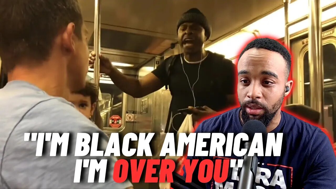 Racist Black Guy On Train Verbally Attacks White People. Must See