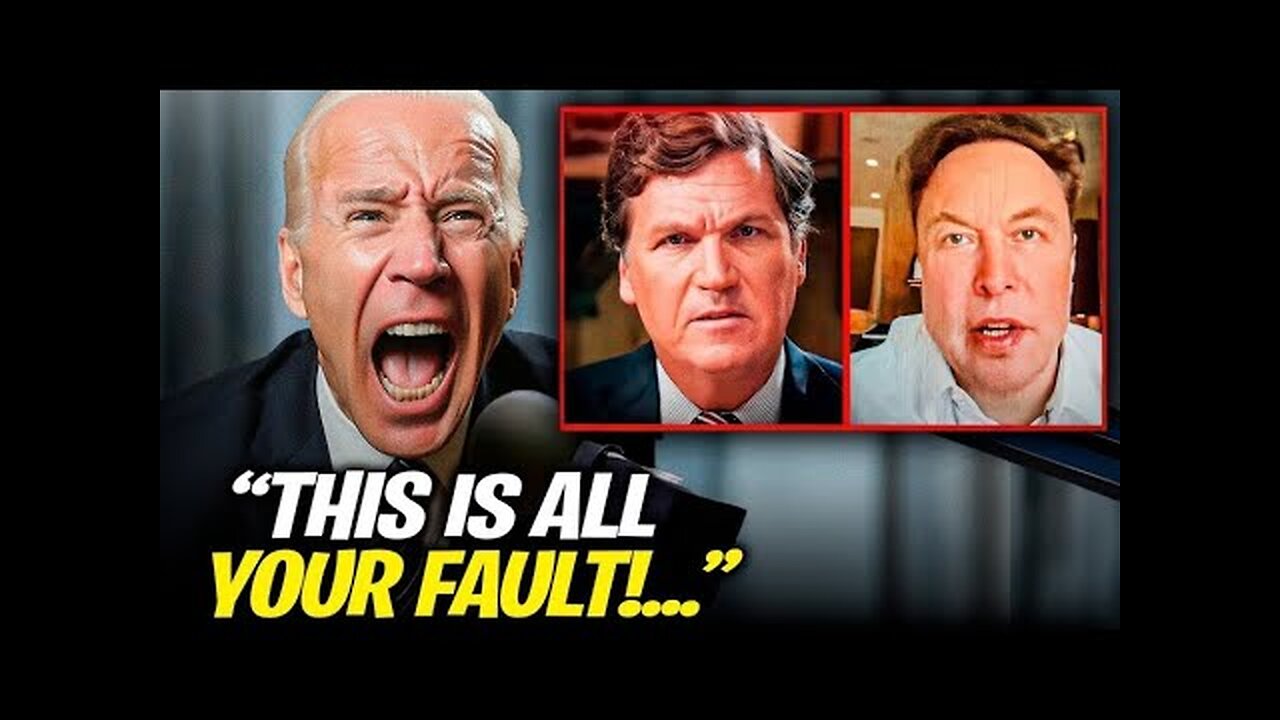 Biden EXPLODES After Elon Musk & Tucker Carlson DESTROY Him!
