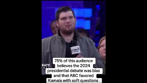 I feel like Trump kept getting asked harder questions versus Kamala kinda ..