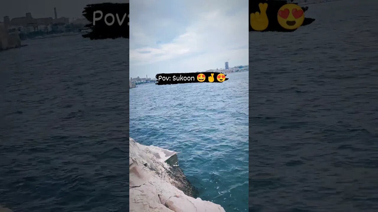 Valletta beach vibes with sukoon #youtubeshorts #travel #malta