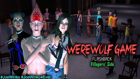 Werewolf Game Flashback/ Villagers Side | Sims 2 Slasher Movie (2024) | Joe Winko