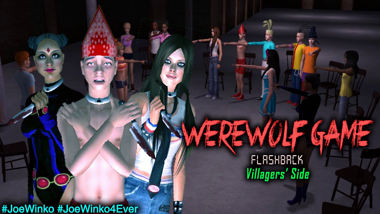 Werewolf Game Flashback/ Villagers Side | Sims 2 Slasher Movie (2024) | Joe Winko