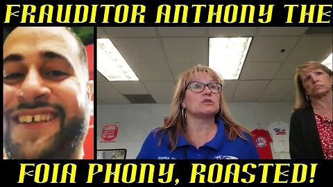 Frauditor Anthony The FOIA Phony is Roasted by Two City Clerks!