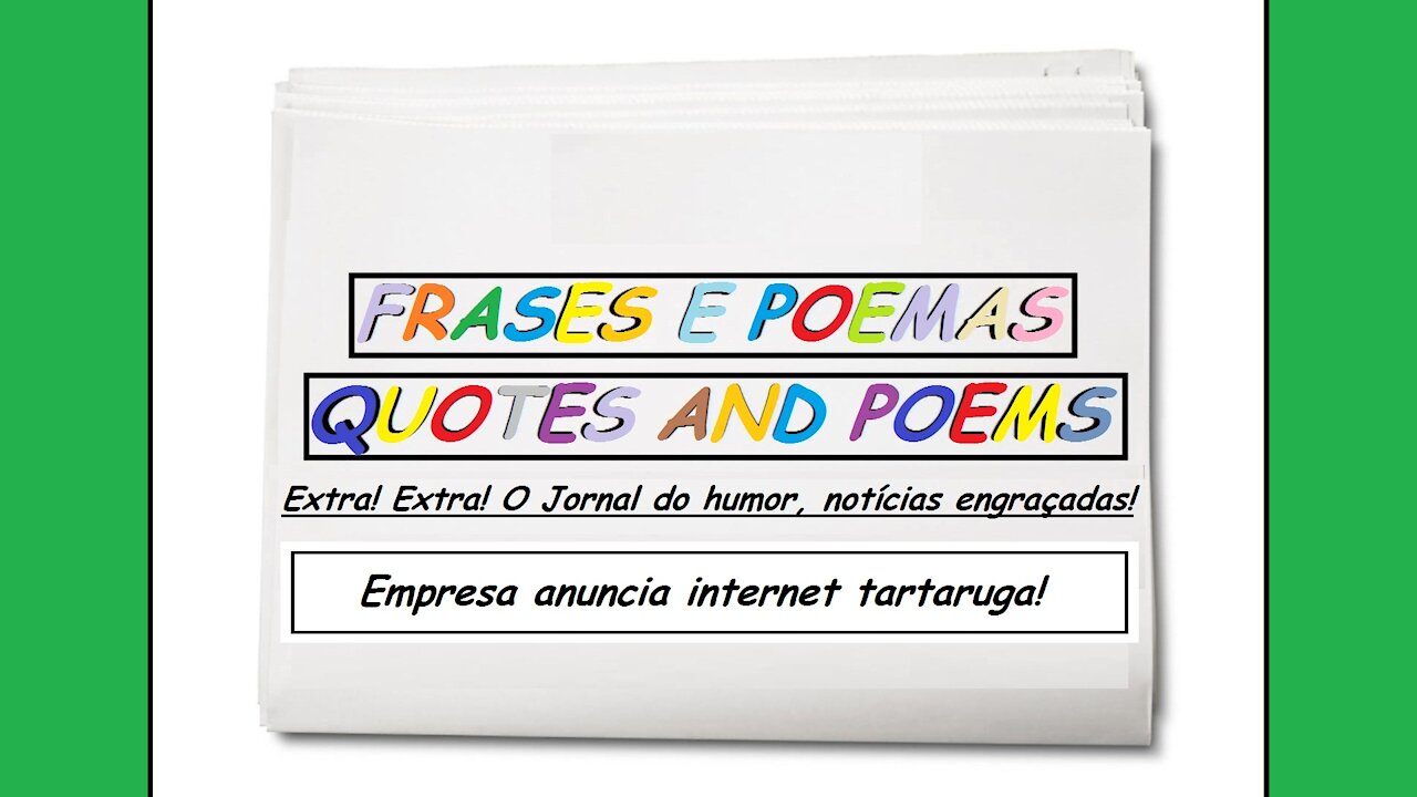 Notícias engraçadas: Empresa anuncia internet tartaruga! [Frases e Poemas]