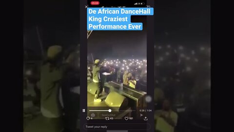 De African DanceHall King “SHATTA WALE” Craziest Performance Ever #Shorts