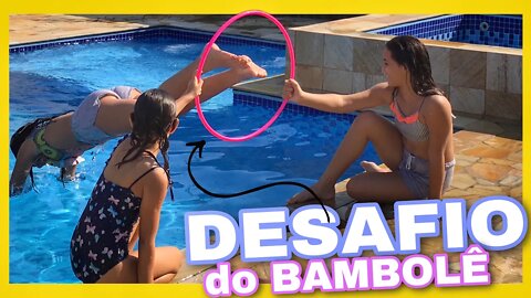 DESAFIO DO BAMBOLÊ NA PISCINA - 3 IRMÃS DEMAIS - Kids Fun