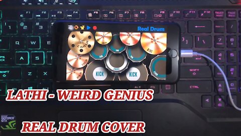 LATHI - WEIRD GENIUS _ REAL DRUM COVER