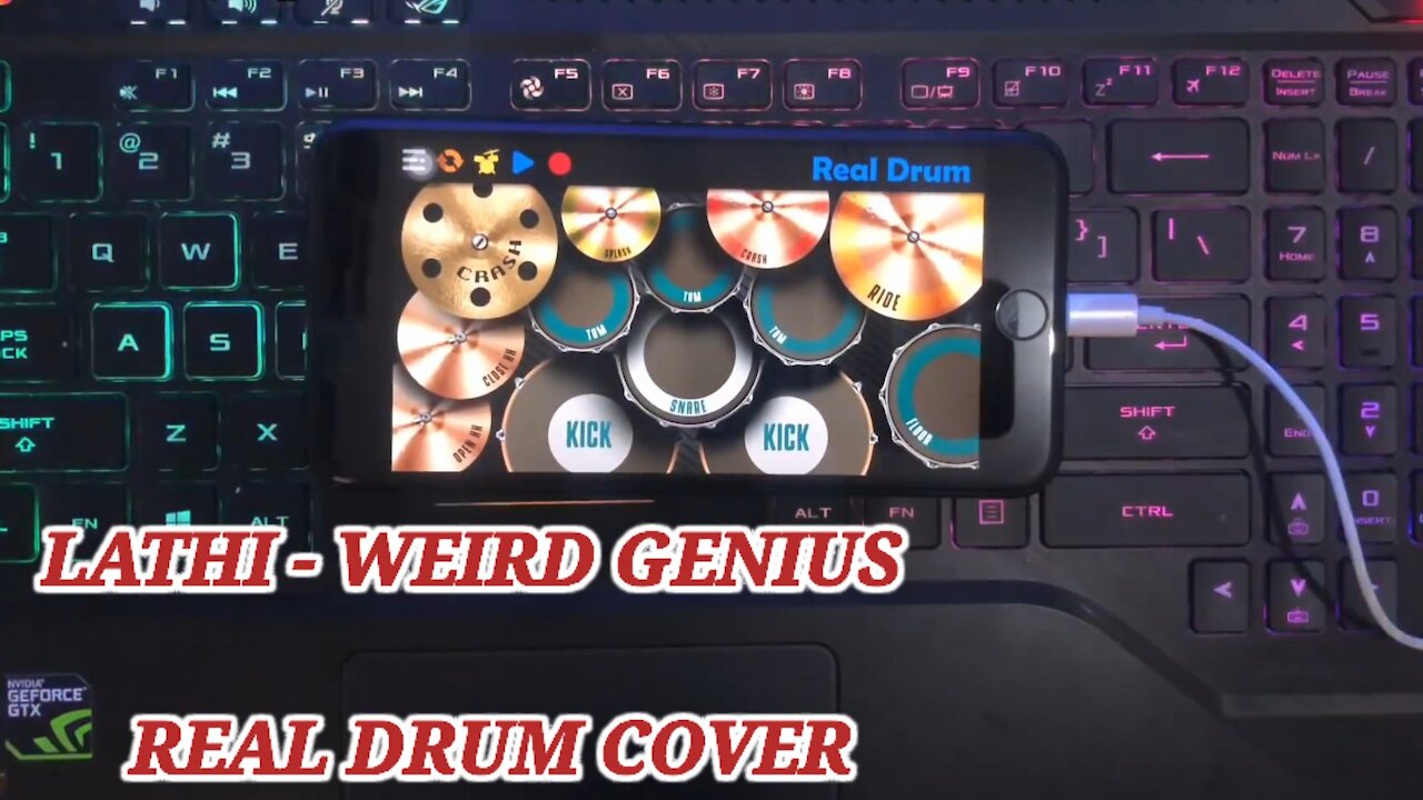 LATHI - WEIRD GENIUS _ REAL DRUM COVER
