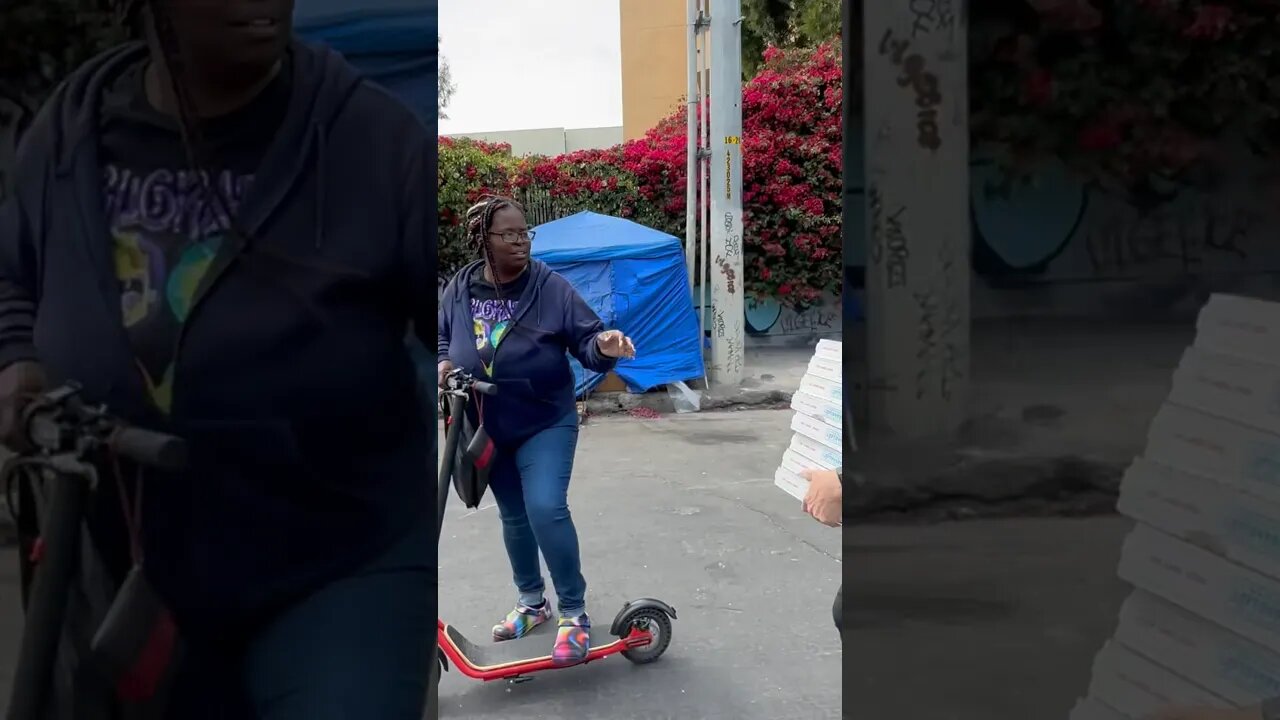 Crip Mac Visits Skid Row to Feed the Homeless @dominos @cripmac55nhc @NoJumper