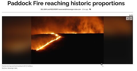Satanic Fire Rituals Surround Me! The Paddock, Cow Valley, and Durkee Fires!
