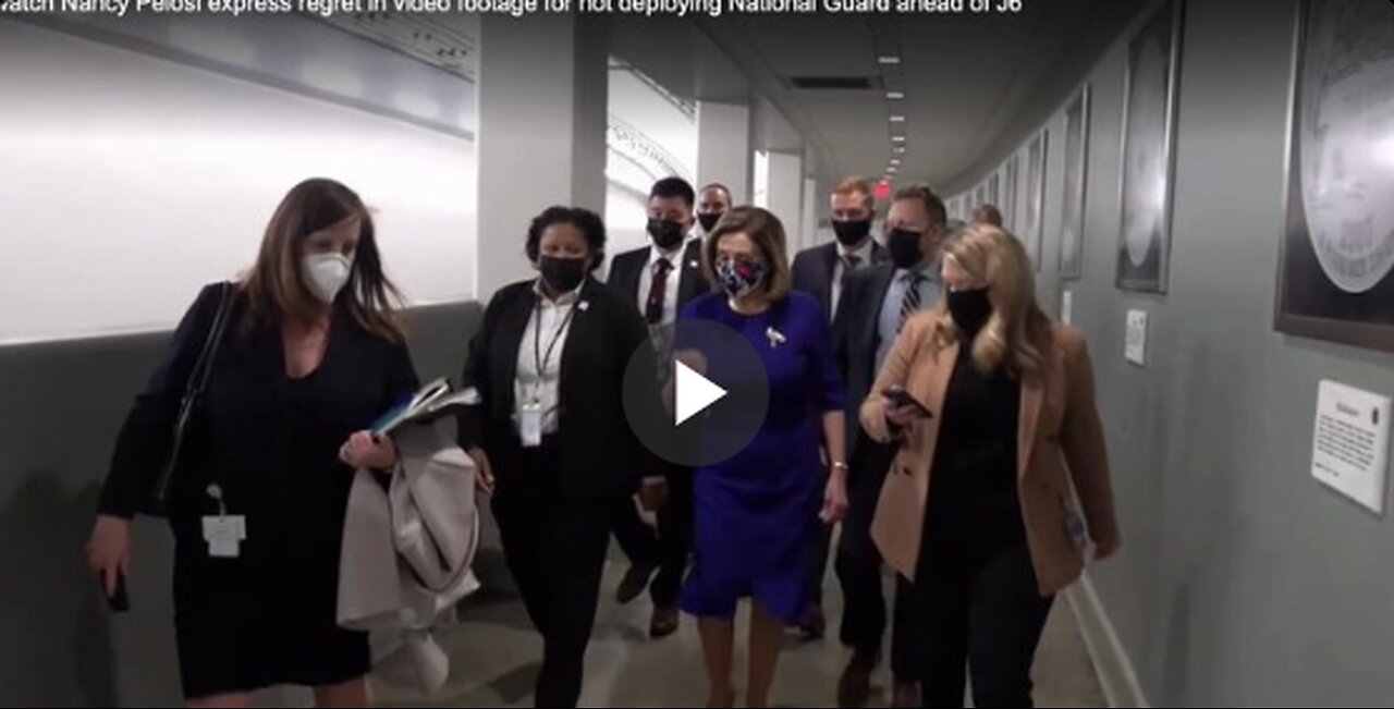 New footage shows Pelosi admitting responsibility for Capitol security failures on January 6.