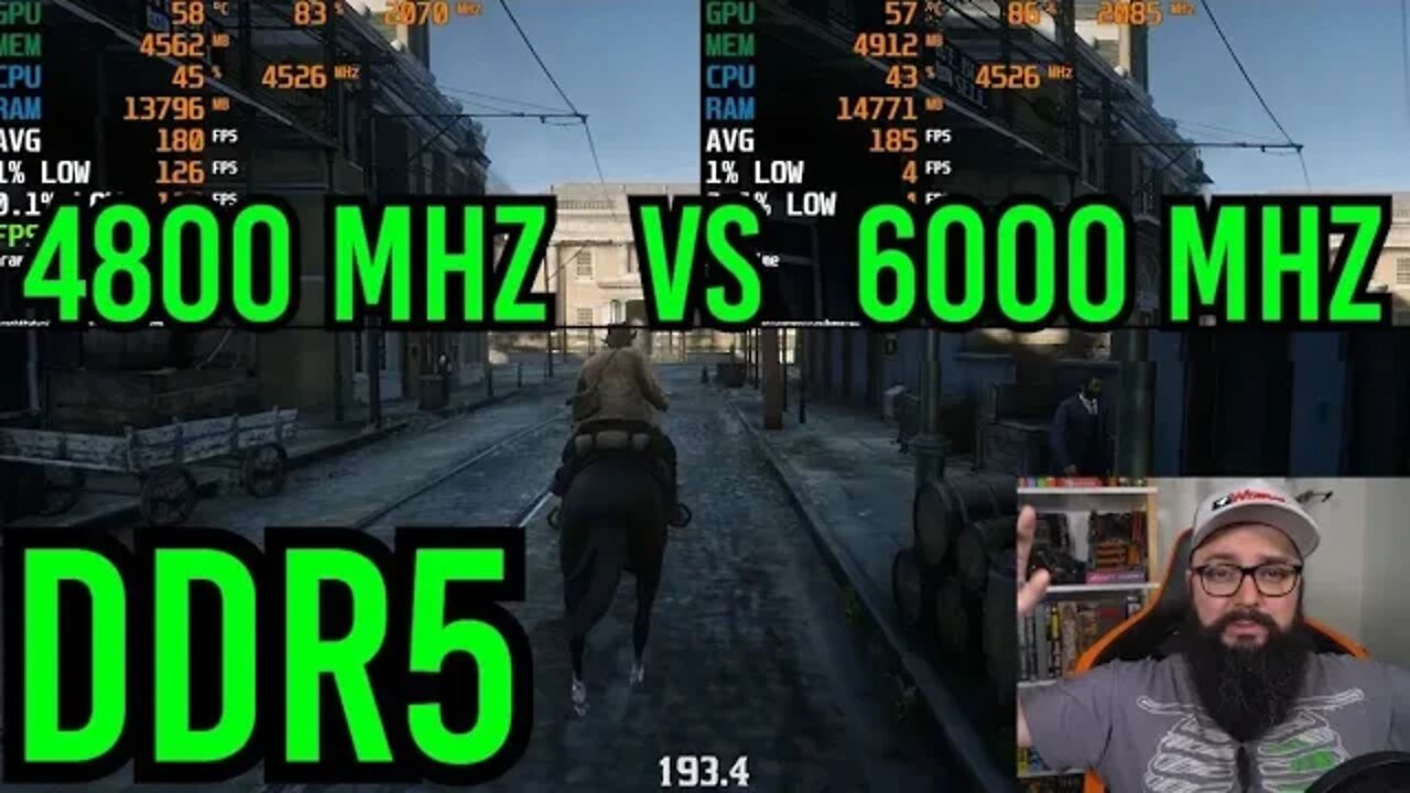 Teste DDR5 4800 VS DDR5 6000 MHz !