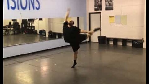 A very unusual but talented dancer!