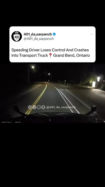 Head On Crash In Grand Bend Ontario