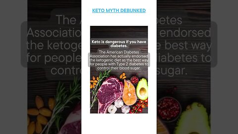 Busted Keto Myth of the Day - Keto is dangerous if you have diabetes.