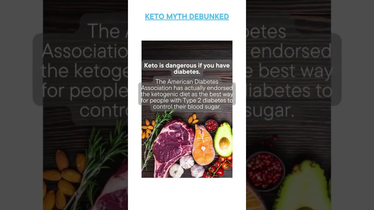 Busted Keto Myth of the Day - Keto is dangerous if you have diabetes.