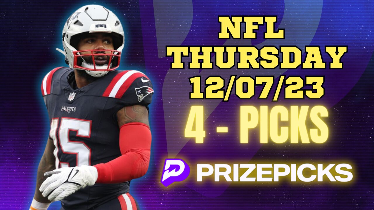 PRIZEPICKS | BEST PICKS WEEK 14 #NFL THURSDAY | 12/07/23 | PROP BETS | #BESTBETS | #FOOTBALL | TODAY