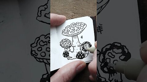 🍄 Miniature Mushroom Illustration V 🍄