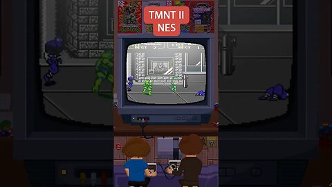Teenage Mutant Ninja Turtles II: The Arcade Game (NES) #shorts