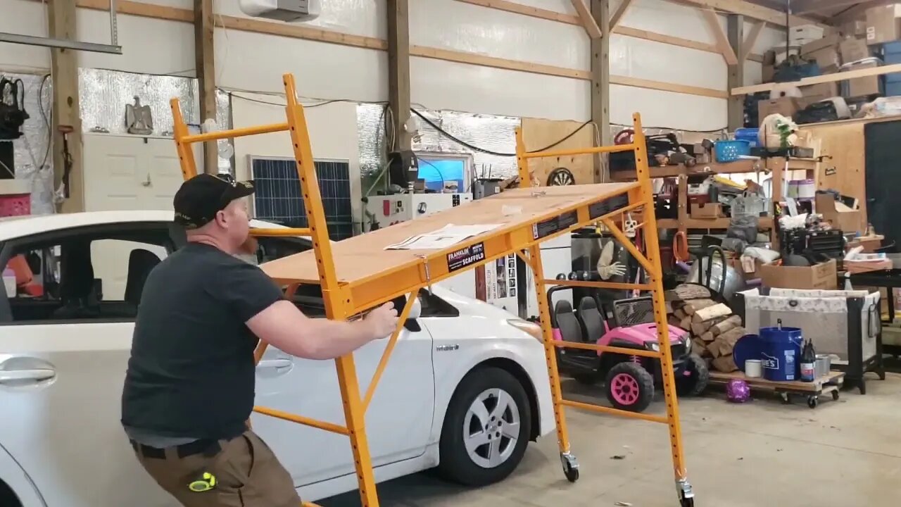 First time checking out the Harbor freight Franklin scaffolding