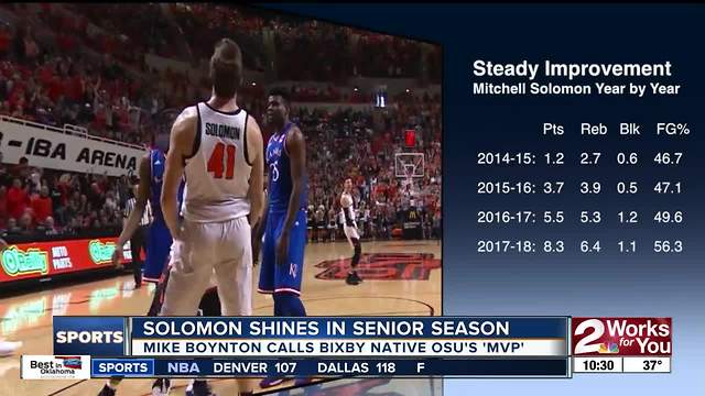 Oklahoma State's 'MVP' Mitchell Solomon shines in senior season