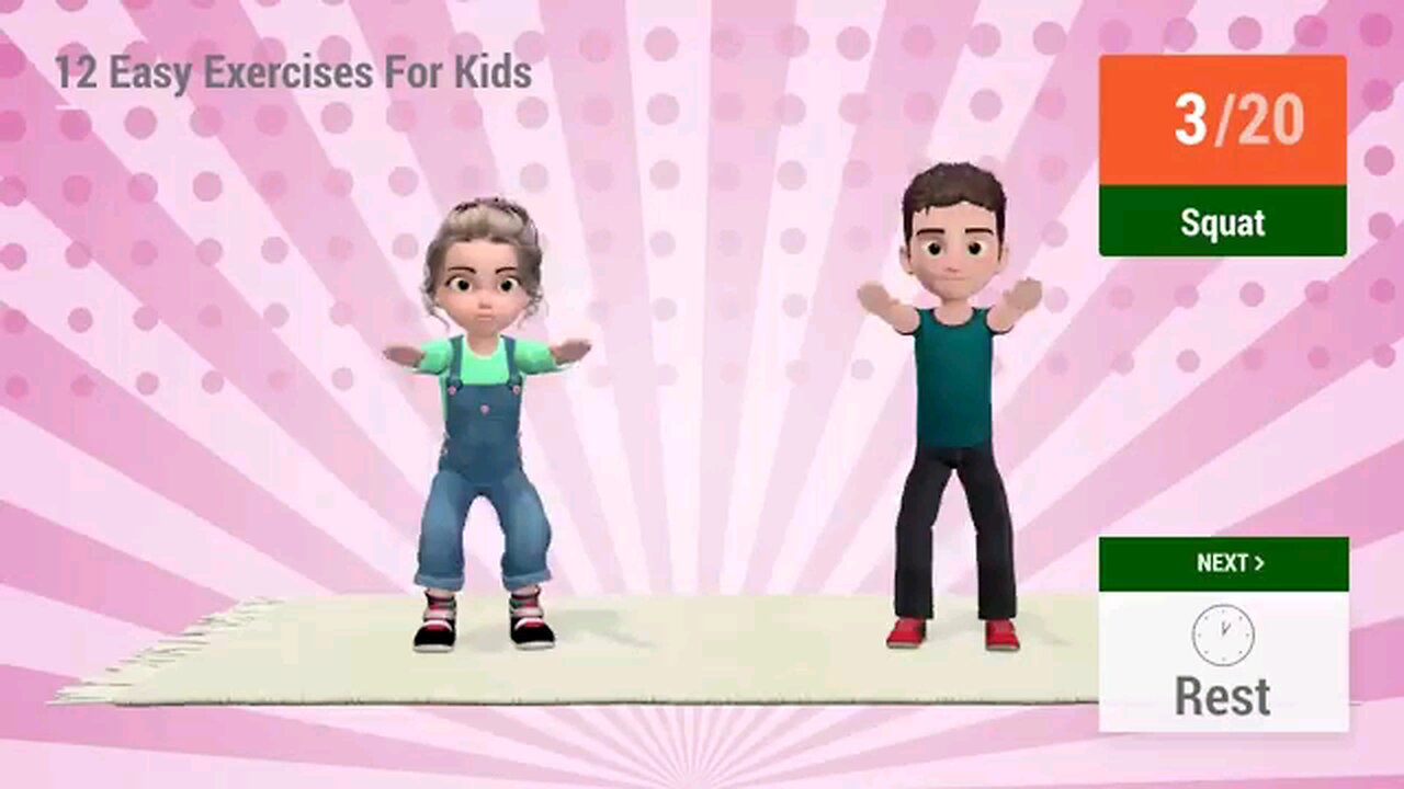 "Fun and Easy Exercises for Kids at Home | Stay Active and Healthy!"