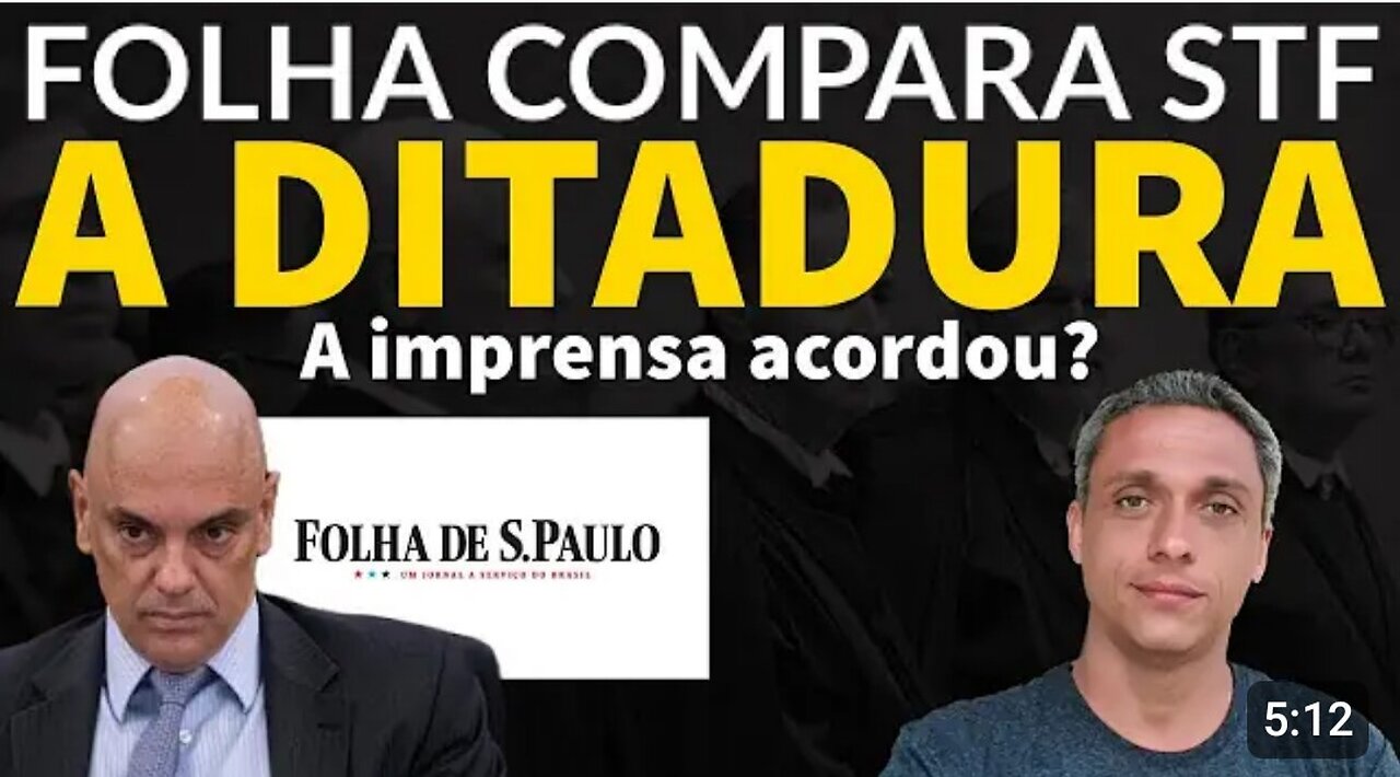 What do you mean??? Folha de São Paulo states that the STF is worse than the dictatorship