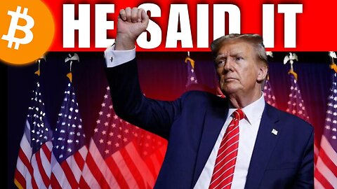 Trumps SHOCKING Bitcoin Announcement!(LIVE REACTION)