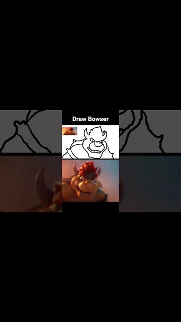 Draw Movie Bowser Fast! #bowser #mariomovie #nintendo