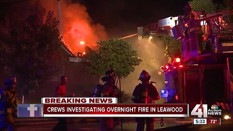 Residents safe after overnight Leawood house fire