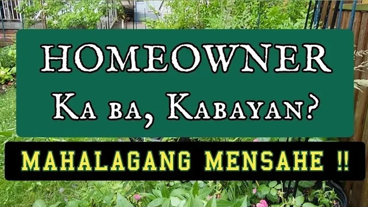 Kabayan, HOMEOWNER ka ba? (o naghahanap ng bahay o mauupahan?) • MAHALAGANG KAALAMAN ! ♣︎