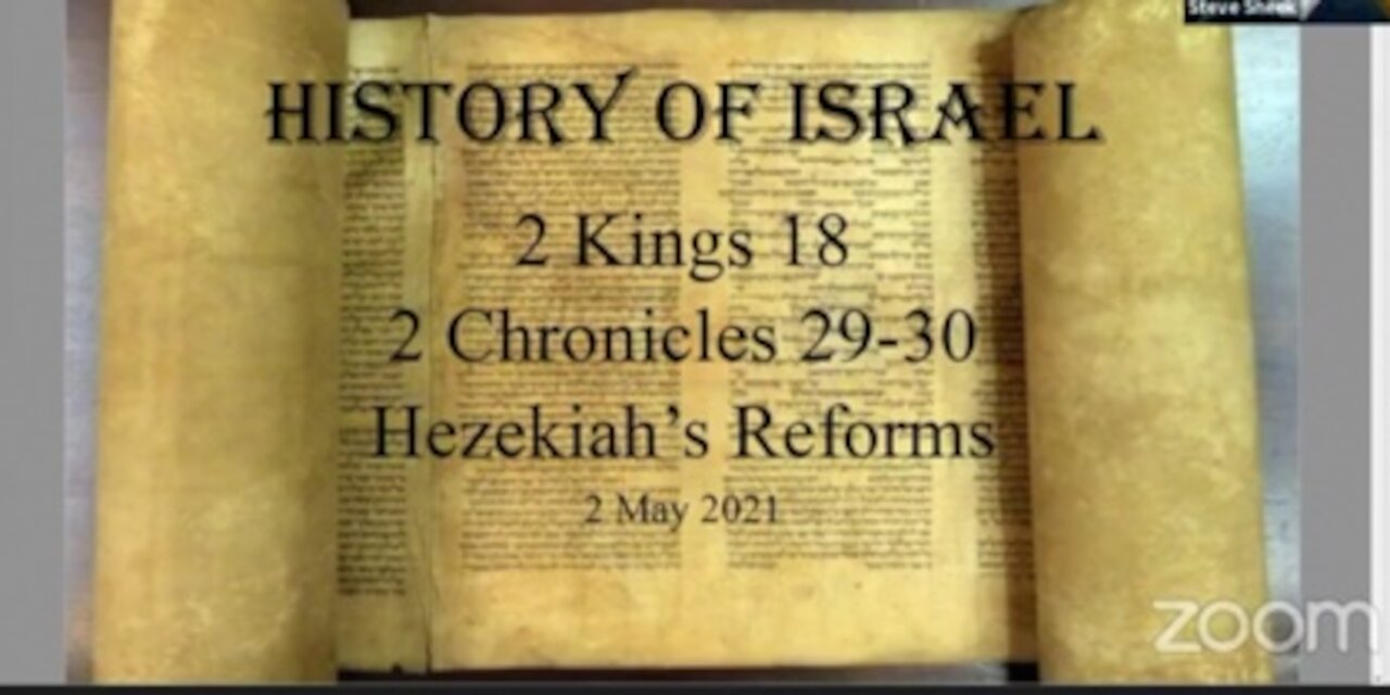 2 kings 18 Hezekiah's Reforms