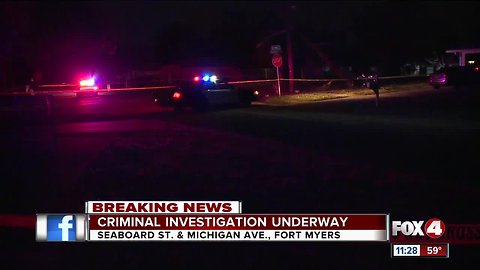 Criminal investigation and accident closes Fort Myers streets