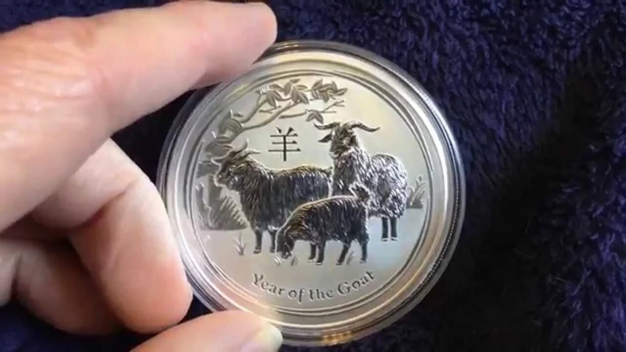2 Oz Silver Lunar Goat From MidWest Stacker