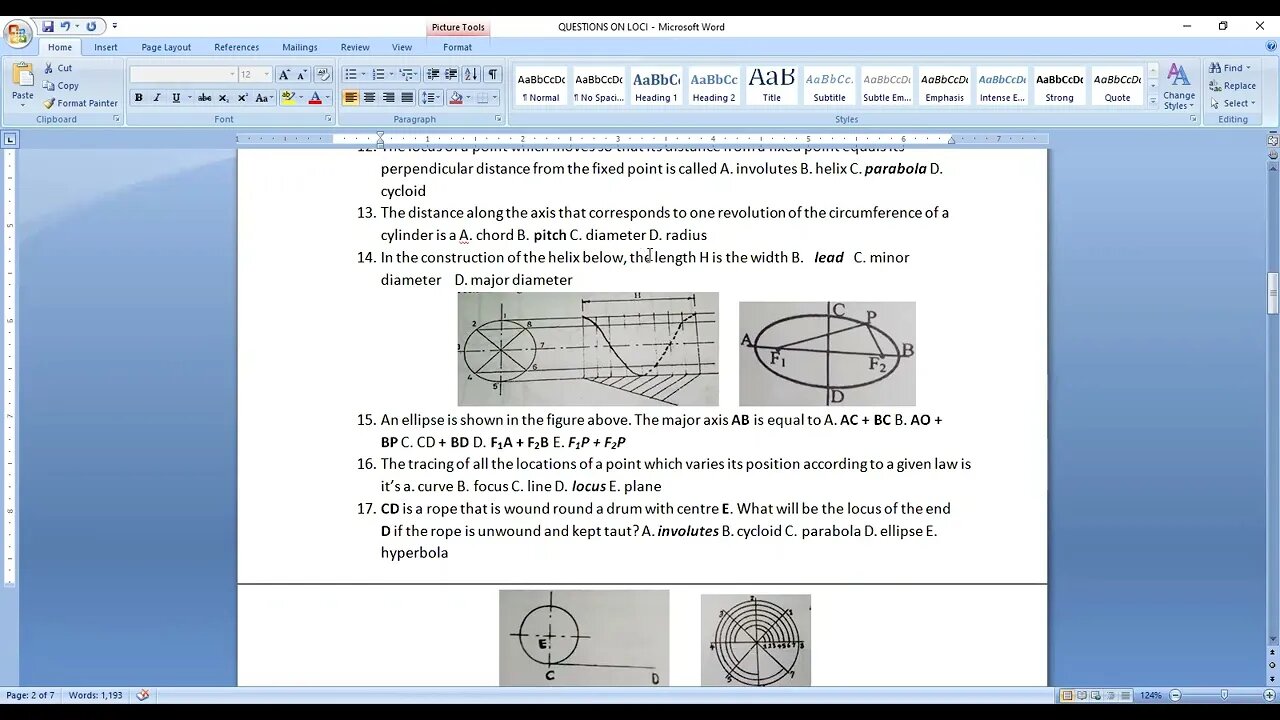 QUESTION AND ANSWERS ON LOCI PROBLEMS