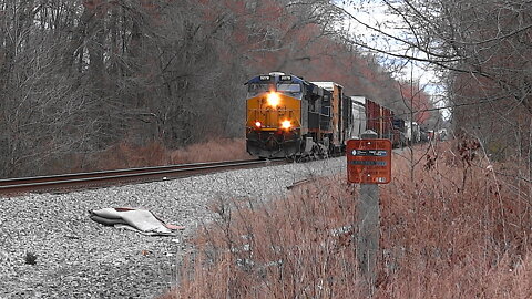 Lots of Tropicana Juice Cars on CSX Freight Train 🍊🍊🍊🍊