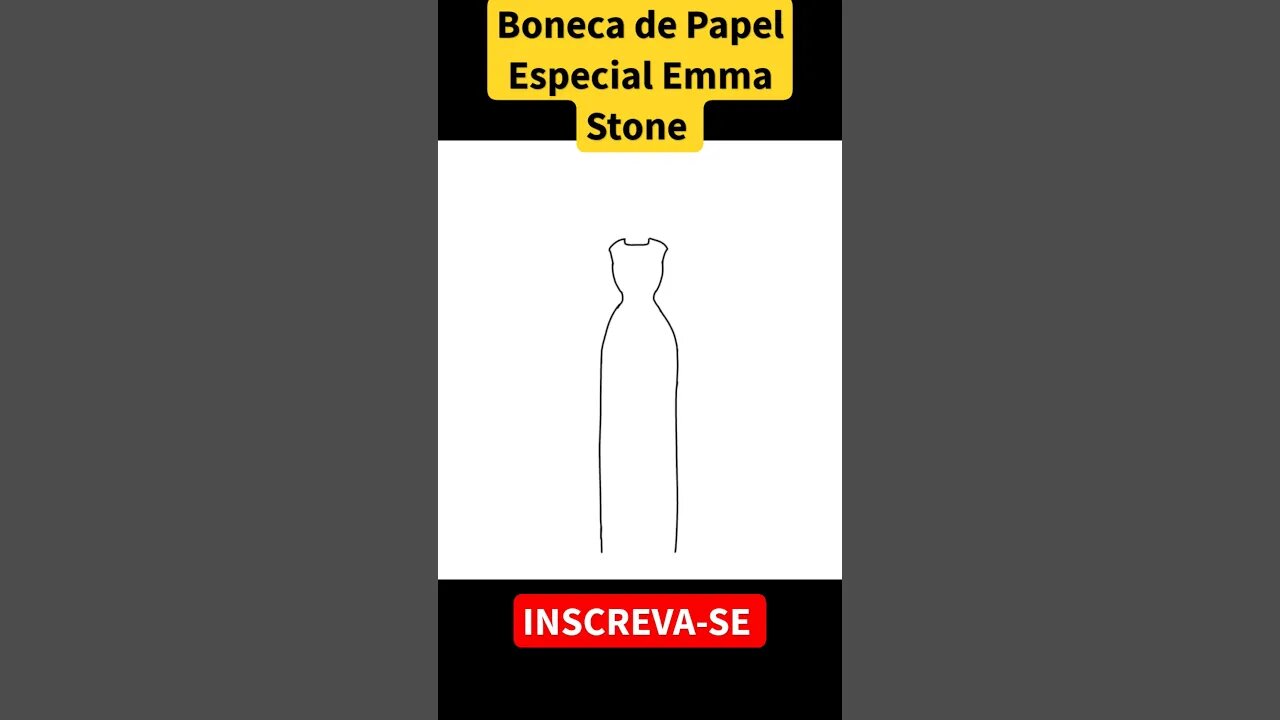 COMO DESENHAR BONECA DE PAPEL ESPECIAL EMMA STONE #bonecadepapel #emmastone #paperdolls